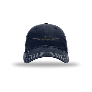 C-130 Hercules Silhouette Carbon Fiber Patch Soft Mesh Trucker