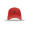 E-3 Sentry Silhouette Carbon Fiber Patch Soft Mesh Trucker - RED/WHITE
