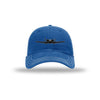 A-10 Thunderbolt Silhouette Carbon Fiber Patch Soft Mesh Trucker - ROYAL/WHITE