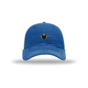 F-4 Phantom II Silhouette Carbon Fiber Patch Soft Mesh Trucker