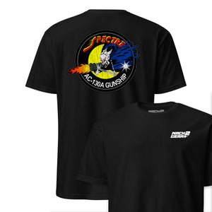 Spectre AC-130 C Gunship Patch Front & Back T-Shirt
