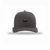 F-15 Eagle Silhouette Given Carbon Fiber Patch Structured Trucker - CHARCOAL/WHITE
