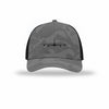 KC-135 Stratotanker Silhouette Carbon Fiber Patch Camo Structured Trucker - GREY CAMO/BLACK