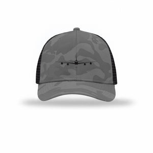 KC-135 Stratotanker Silhouette Carbon Fiber Patch Camo Structured Trucker