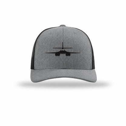 B-1 Lancer Silhouette Given Carbon Fiber Patch Structured Trucker