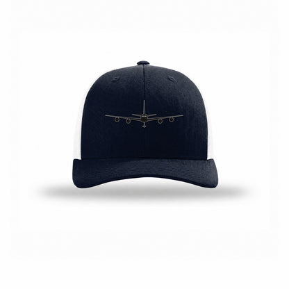 KC-135 Stratotanker Silhouette Given Carbon Fiber Patch Structured Trucker
