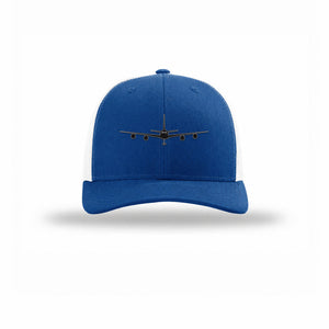 KC-135 Stratotanker Silhouette Given Carbon Fiber Patch Structured Trucker