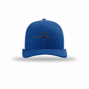 E-3 Sentry Silhouette Given Carbon Fiber Patch Structured Trucker