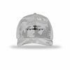 E-3 Sentry Silhouette Carbon Fiber Patch Camo Structured Trucker - WHITE CAMO/WHITE