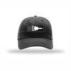 SR-71 Aircraft Flag Carbon Fiber Patch Dad Hat - BLACK