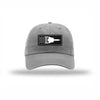 SR-71 Aircraft Flag Carbon Fiber Patch Dad Hat - GREY