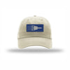 SR-71 Aircraft Flag Royal & Silver Patch Dad Hat - STONE