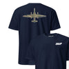 U-2 "Dragon Lady" OCP Camo Silhouette Front & Back T-Shirt - Navy