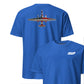 U-2 "Dragon Lady" Rivet Flag Front & Back T-Shirt