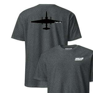 U-2 "Dragon Lady" Stealth Silhouette Front & Back T-Shirt