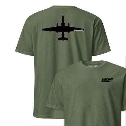 U-2 "Dragon Lady" Stealth Silhouette Front & Back T-Shirt