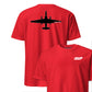 U-2 "Dragon Lady" Stealth Silhouette Front & Back T-Shirt