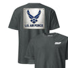 U.S. Air Force Metal Plaque T-Shirt - Charcoal Heather