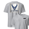 U.S. Air Force Metal Plaque T-Shirt - Heather Gray