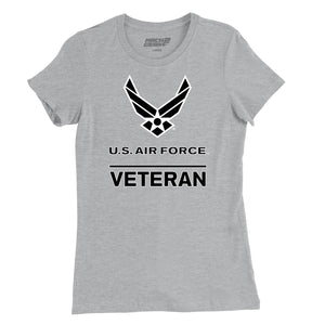 US Air Force Veteran Blackout Women's T-Shirt