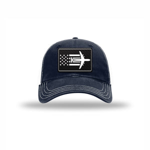 C-5 Aircraft Flag — NAVY/WHITE