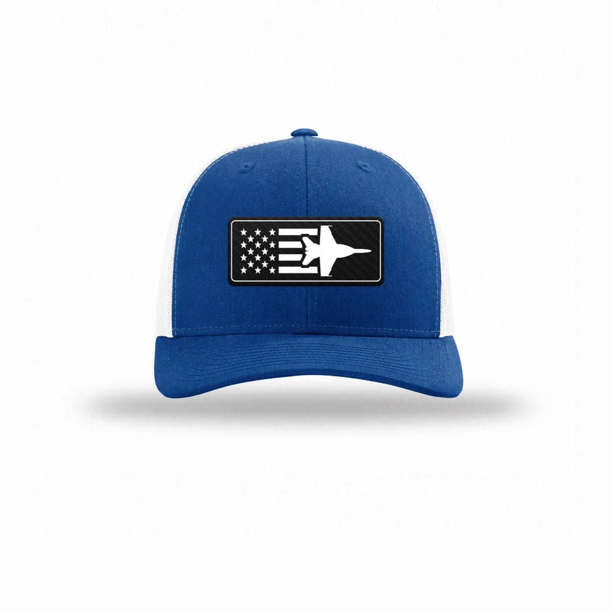 F-18 Aircraft Flag — ROYAL/WHITE