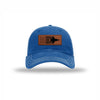 F-35 Aircraft Flag Leatherette Patch Soft Mesh Trucker - ROYAL/WHITE
