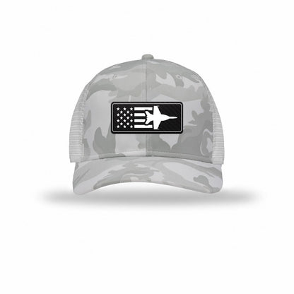 F-18 Aircraft Flag — WHITE CAMO/WHITE