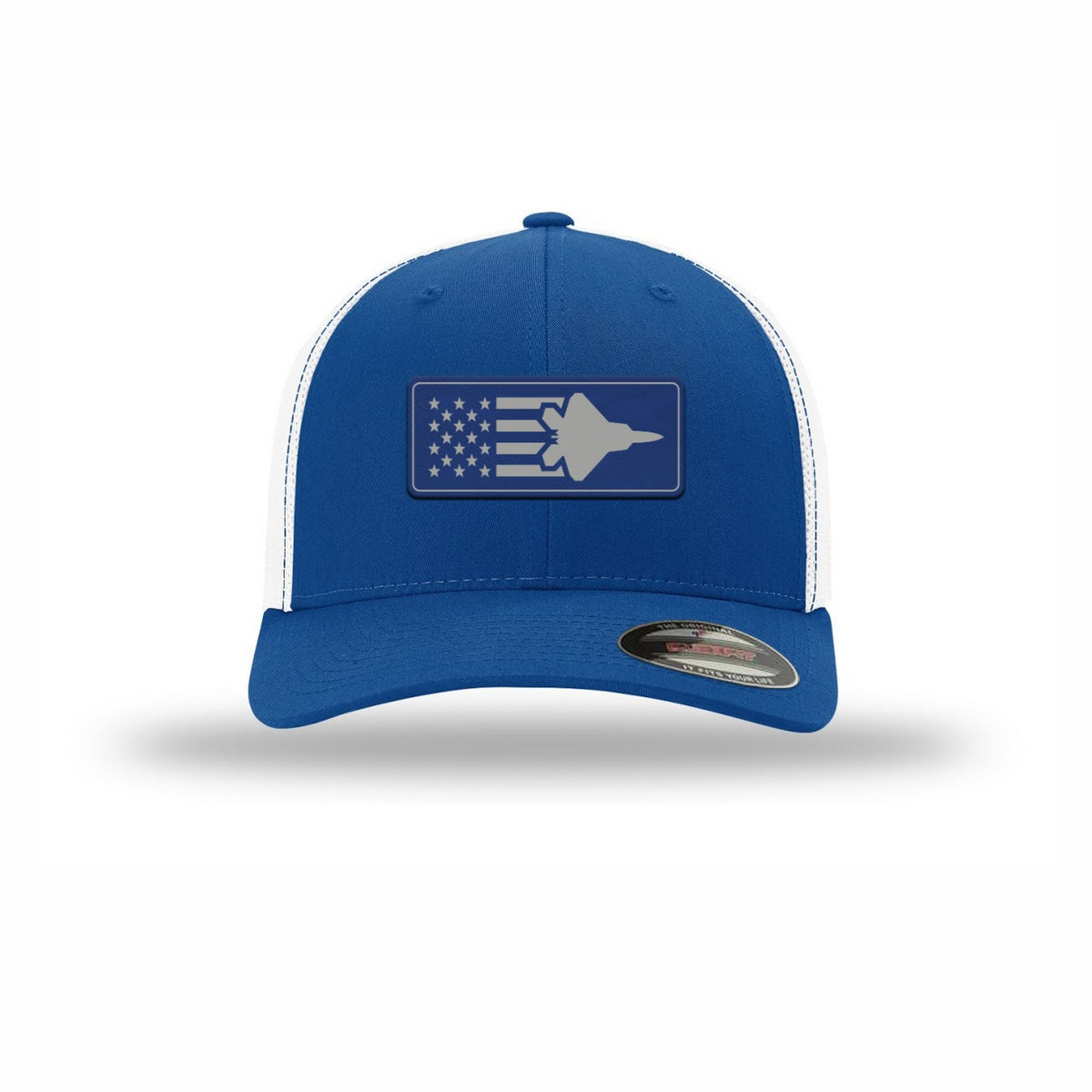 F-22 Aircraft Flag — ROYAL/WHITE