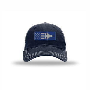 F-15 Aircraft Flag — NAVY/WHITE
