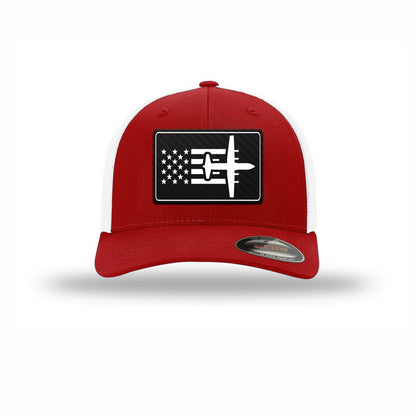 C-130 Aircraft Flag — RED/WHITE