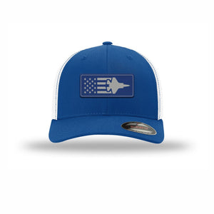 F-35 Aircraft Flag — ROYAL/WHITE
