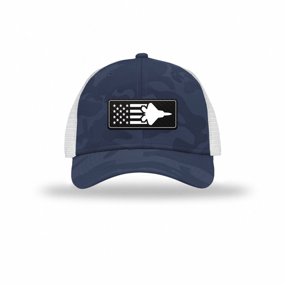 F-22 Aircraft Flag — NAVY CAMO/WHITE