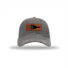 SR-71 Aircraft Flag Leatherette Patch Soft Mesh Trucker - GREY/WHITE