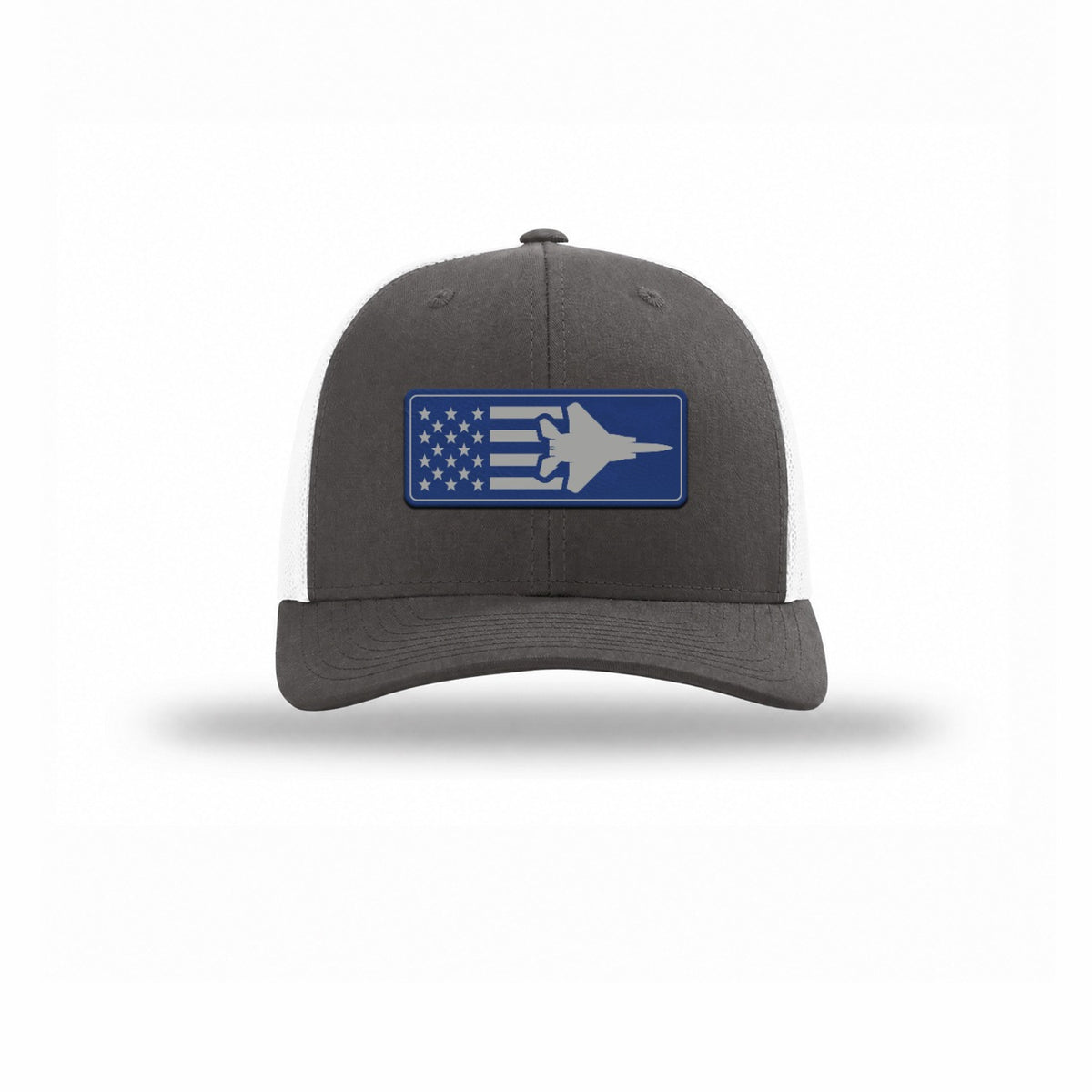 F-15 Aircraft Flag — CHARCOAL/WHITE