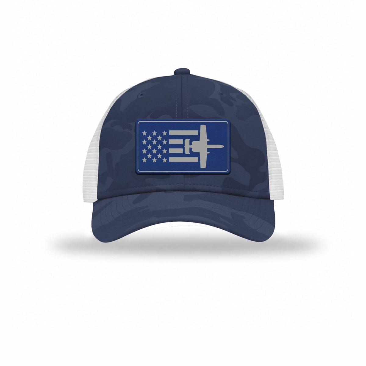 A-10 Aircraft Flag — NAVY CAMO/WHITE