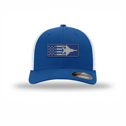 F-15 Aircraft Flag — ROYAL/WHITE