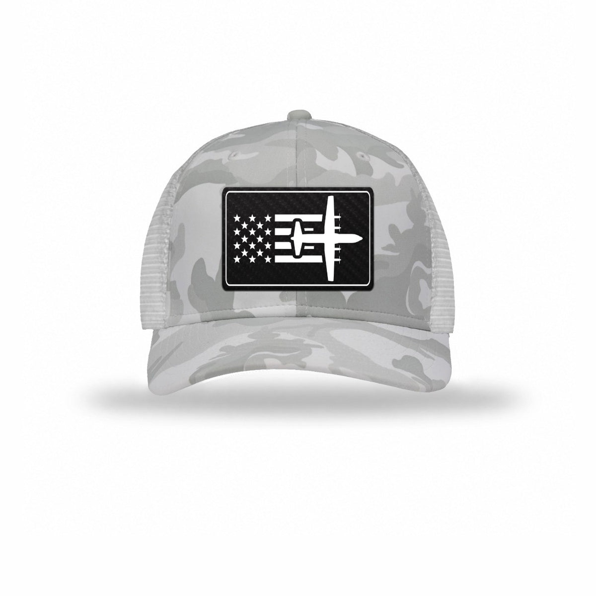 C-130 Aircraft Flag — WHITE CAMO/WHITE