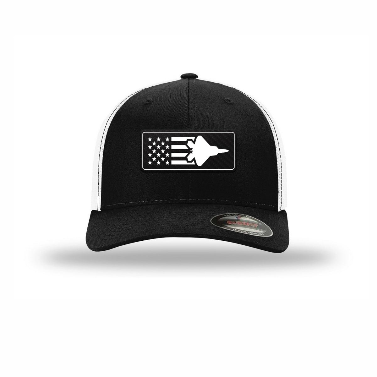 F-22 Aircraft Flag — BLACK/WHITE