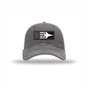 F-15 Aircraft Flag — GREY/WHITE
