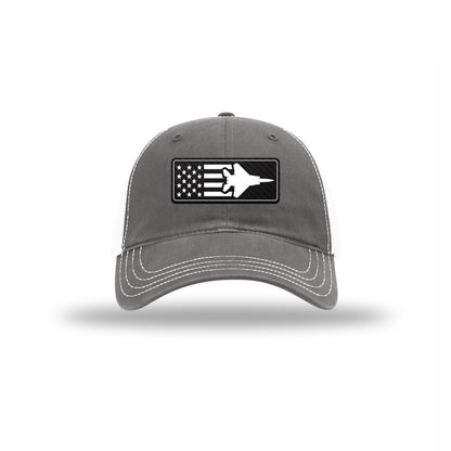 F-15 Aircraft Flag — GREY/WHITE