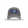 F-35 Aircraft Flag Royal & Silver Patch Soft Mesh Trucker - GREY/WHITE