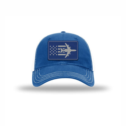 E-3 Aircraft Flag — ROYAL/WHITE