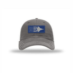 F-22 Aircraft Flag — GREY/WHITE