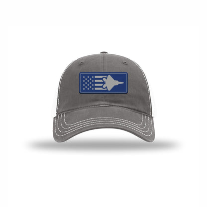F-22 Aircraft Flag — GREY/WHITE