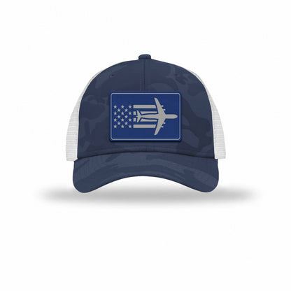 C-5 Aircraft Flag — NAVY CAMO/WHITE