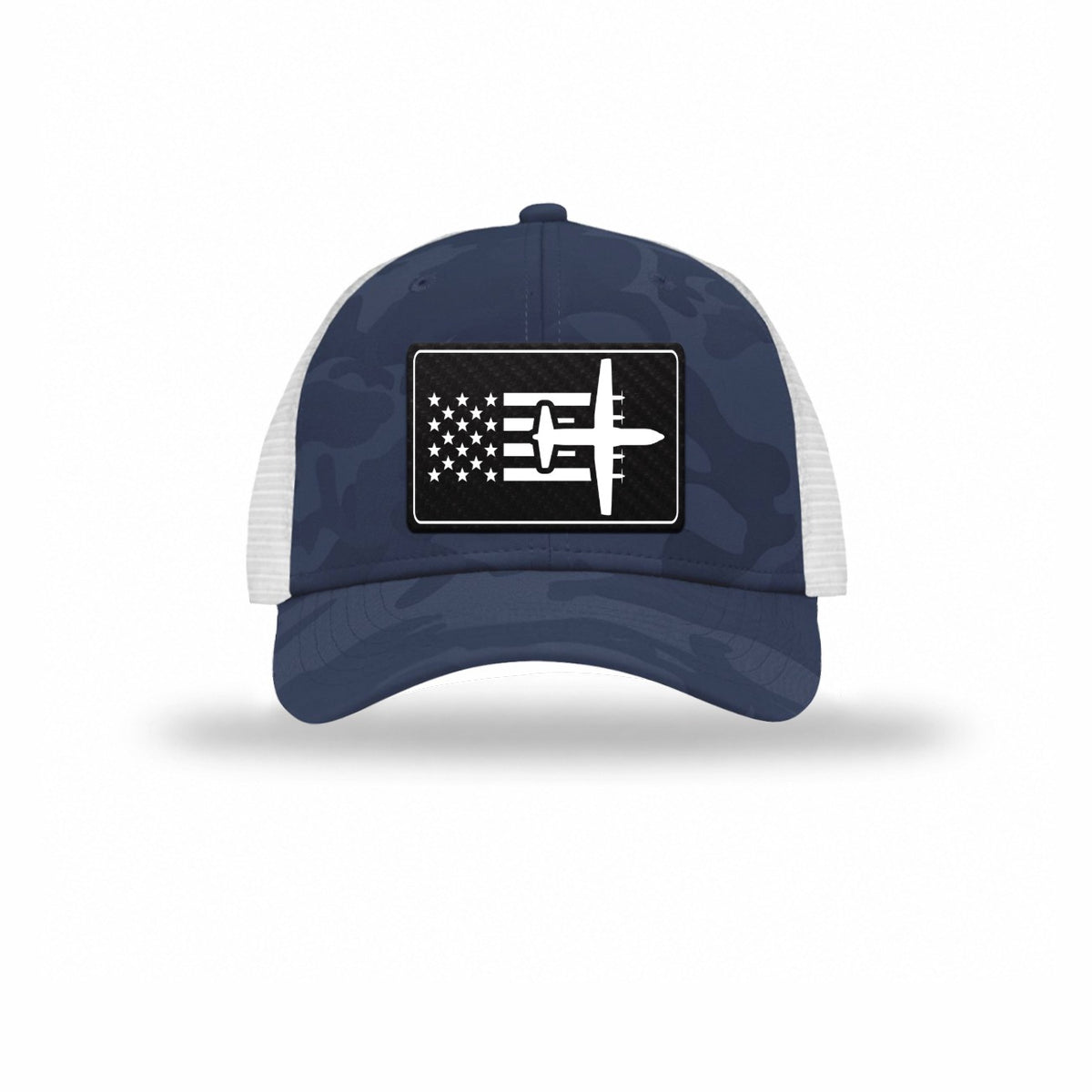 C-130 Aircraft Flag — NAVY CAMO/WHITE