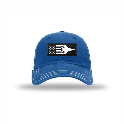 F-15 Aircraft Flag — ROYAL/WHITE