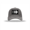C-17 Aircraft Flag Carbon Fiber Patch Soft Mesh Trucker - GREY/WHITE