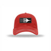 F-4 Aircraft Flag Carbon Fiber Patch Soft Mesh Trucker - RED/WHITE